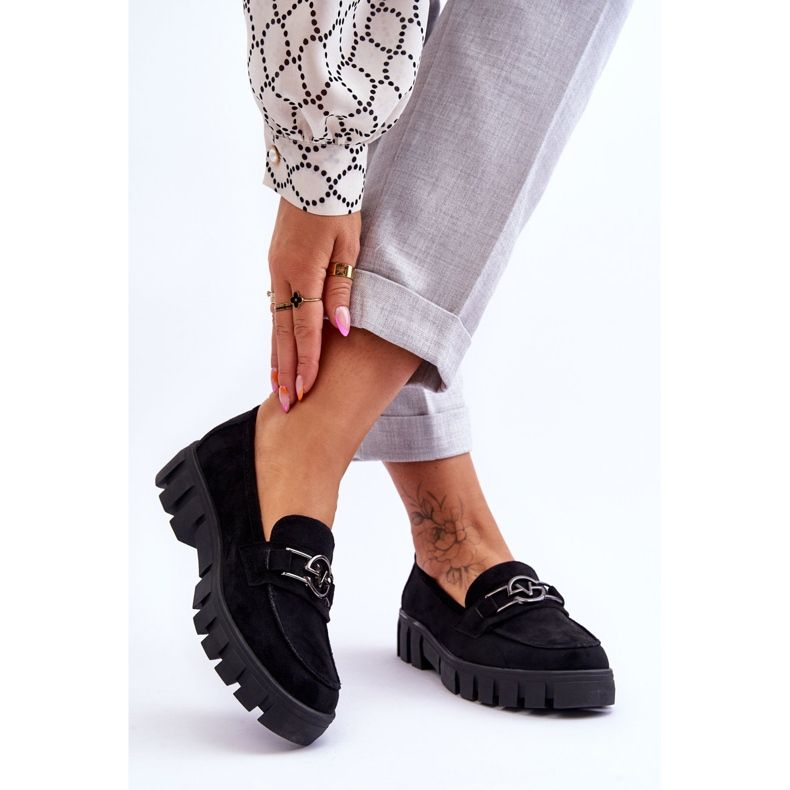 Vinceza Mocasines Mujer Ante Negro Sanvi 2