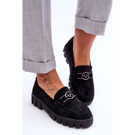 Vinceza Mocasines Mujer Ante Negro Sanvi 4