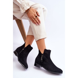 Vinceza Botas Mujer Cremallera Ante Negro Belliano 4