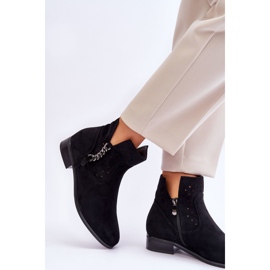 Vinceza Botas Mujer Cremallera Ante Negro Belliano 5