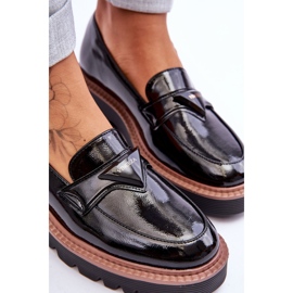 Vinceza Mocasines De Mujer Lacados Con Plataforma Y Decoración Negro Jonett 4