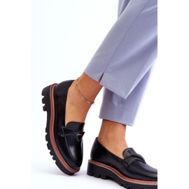 Vinceza Mocasines Mujer De Piel Con Plataforma Con Adorno Negro Jonett 6