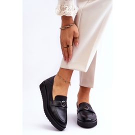 Vinceza Mocasines Mujer Piel Cuña Baja Synthia Negro 1