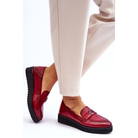 Vinceza Mocasines Mujer Piel Cuña Baja Rojo Synthia 5