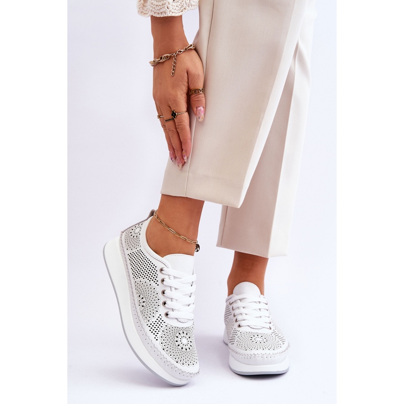 Vinceza Deportivas Mujer Piel Caladas Blanco Marea 1 Vinceza Deportivas Mujer Piel Caladas Blanco Marea 1