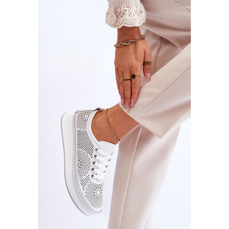 Vinceza Deportivas Mujer Piel Caladas Blanco Marea 2 Vinceza Deportivas Mujer Piel Caladas Blanco Marea 2