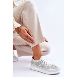 Vinceza Deportivas Mujer Piel Caladas Blanco Marea 7