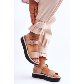 Sandalias hipoalergénicas ZAXY Fragrant JJ285240 Beige-Negro 7