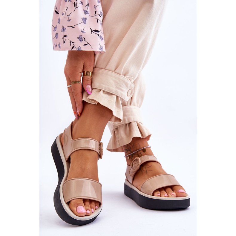 Sandalias hipoalergénicas ZAXY Fragrant JJ285240 Beige-Negro 2