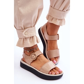 Sandalias hipoalergénicas ZAXY Fragrant JJ285240 Beige-Negro 3