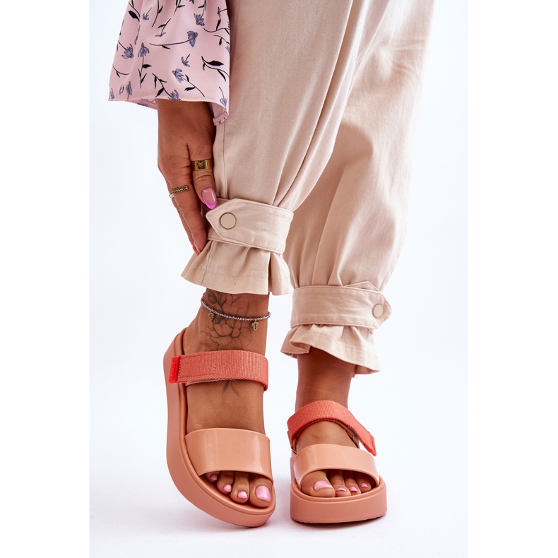 Sandalias Veganas Velcro ZAXY HH285283 Naranja 1