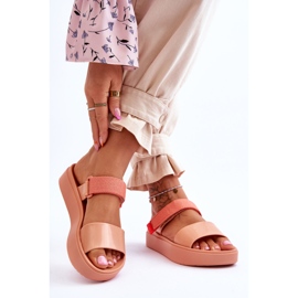 Sandalias Veganas Velcro ZAXY HH285283 Naranja 2