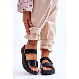 ZAXY Vegan Sandalias Velcro HH285282 Negro 1