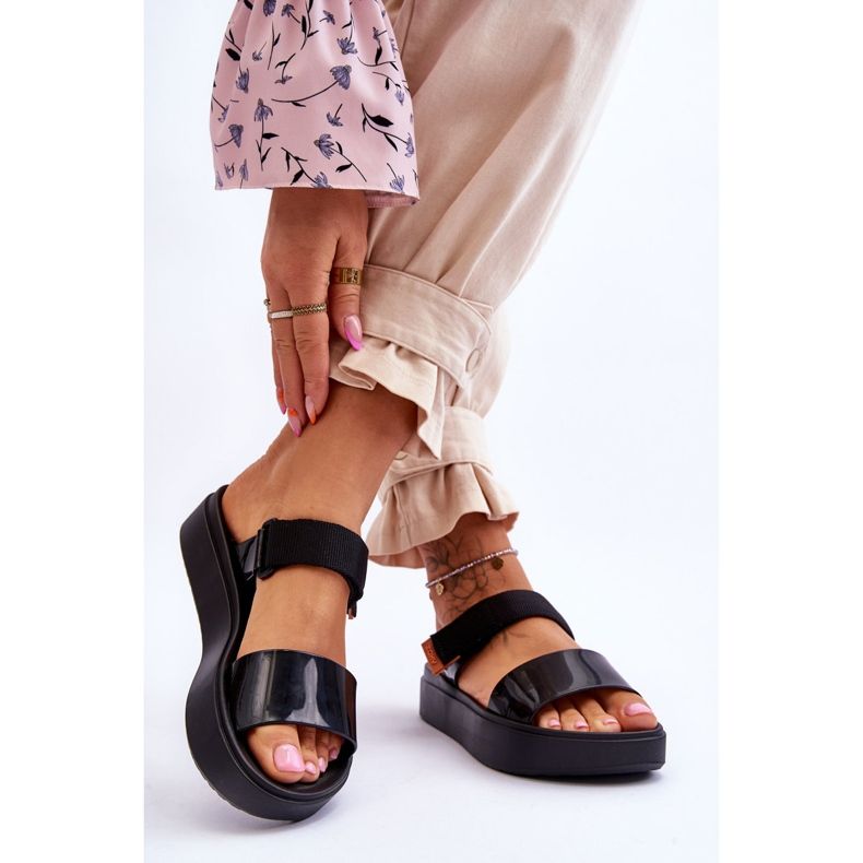 ZAXY Vegan Sandalias Velcro HH285282 Negro 2