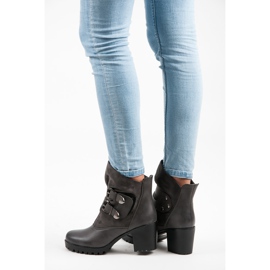 Vinceza Botas Altas Con Velcro gris 1
