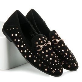 Sergio Todzi Mocasines con pedrería negro 4