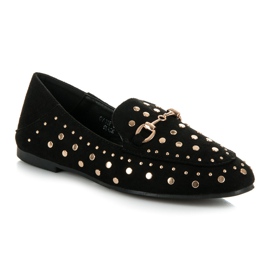 Sergio Todzi Mocasines con pedrería negro 1
