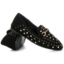Sergio Todzi Mocasines con pedrería negro 3