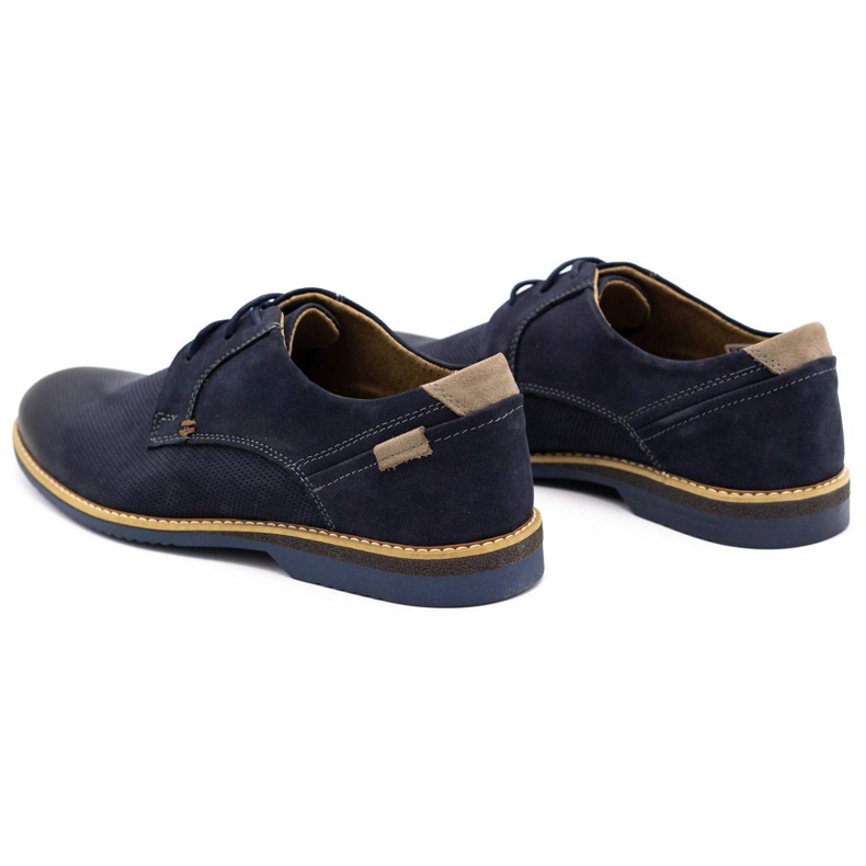 KOMODO Zapato casual hombre piel 859L azul marino 4