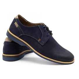 KOMODO Zapato casual hombre piel 859L azul marino 3