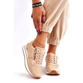 Marquiiz Deportivas De Mujer Con Cremallera Decorativa Adrea Beige 1