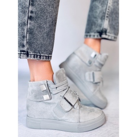 Zapatillas grises para mujer NC158 gris 6