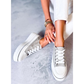Gris BL228P Zapatillas grises de suela alta 4
