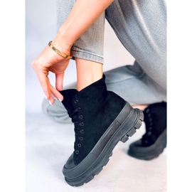 Deportivas tobilleras de mujer Yara Black negro 2