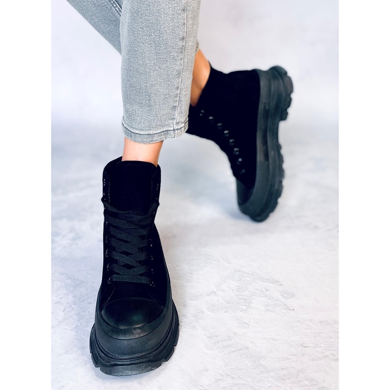Deportivas tobilleras de mujer Yara Black negro 1 Deportivas tobilleras de mujer Yara Black negro 1