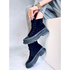Deportivas tobilleras de mujer Yara Black negro 5