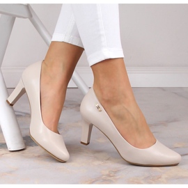 Zapatos de tacón gris claro mujer Sergio Leone 1459 1