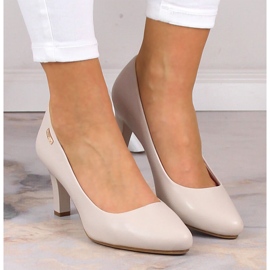 Zapatos de tacón gris claro mujer Sergio Leone 1459 3