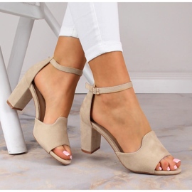 Sandalias mujer ante poste beige Potocki YQ21035 1