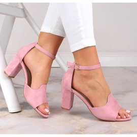 Sandalias mujer ante rosa Potocki YQ21035 rosado 1