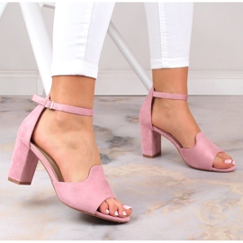 Sandalias mujer ante rosa Potocki YQ21035 rosado 2