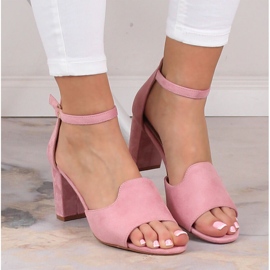 Sandalias mujer ante rosa Potocki YQ21035 rosado 3