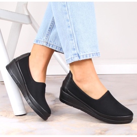 Slip-on mujer cómodos negros T.Sokolski W23-483 2