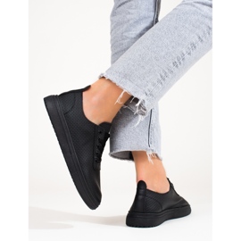 Deportivas Shelovet de mujer caladas negras negro 2