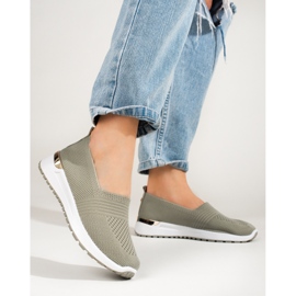 Deportivas mujer caladas Shelovet verde 1