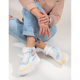 Zapatillas altas de mujer Shelovet multicolor blanco 1