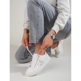 Deportivas clásicas de mujer blancas Shelovet blanco 3