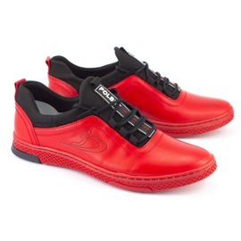 Polbut Zapato casual piel hombre K24 rojo 1