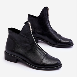 Botines Piel Cremallera Nicole 2785/037 Negro 8