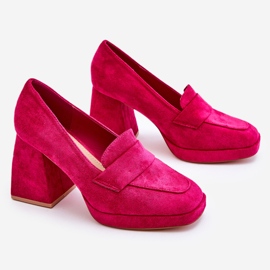 Vinceza Salón Fucsia Adriel De Ante Con Tacón Grueso Y Plataforma rosado 6