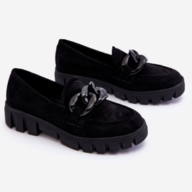 Vinceza Mocasines Mujer Ante Plataforma Negro Bennett 7