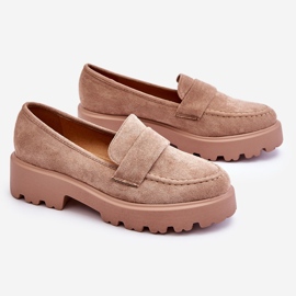 Vinceza Mocasín Clásico Ante Mocasín Beige Corrin 6