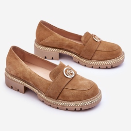 FILIPCZYK Mocasines Elegantes De Ante Beige Oscuro Laverne 7