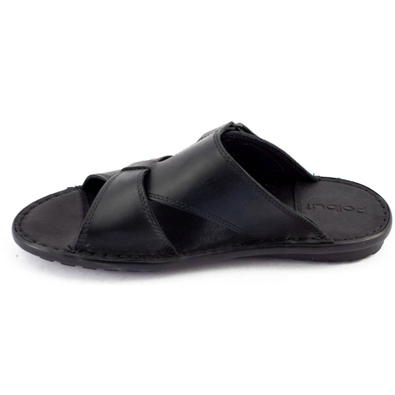 Polbut Pantuflas de hombre negras SA05 negro 2