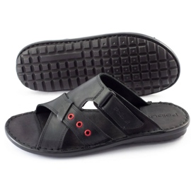 Polbut Pantuflas de hombre negras SA05 negro 4