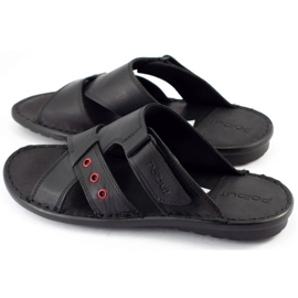 Polbut Pantuflas de hombre negras SA05 negro 5